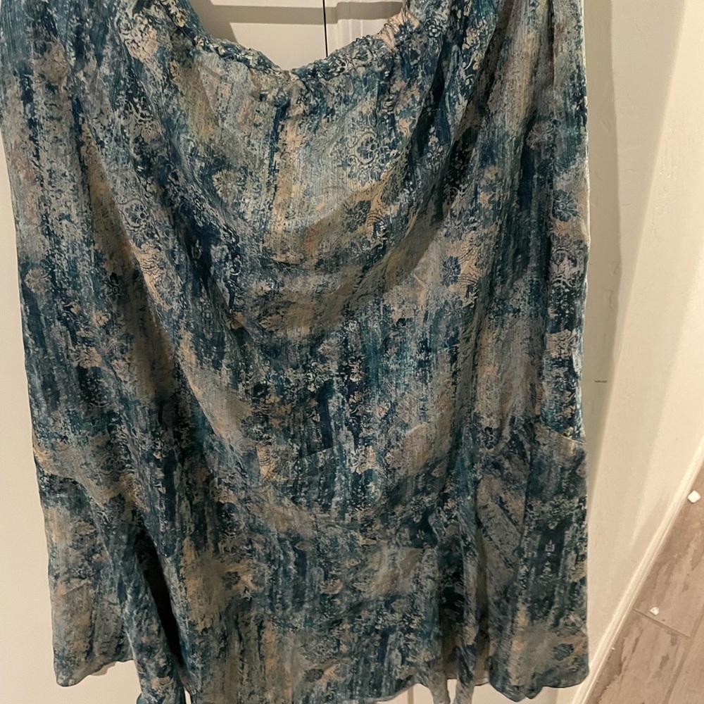 Johnny Was Santorini Maxi Silk Skirt XXL - Picture 10 of 10